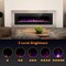 Edendirect 50 in. Wall Mounted Electric Fireplace, Black, Low Noise, Remote Control, Timer, Touch Screen ED850C3 - alternate 1